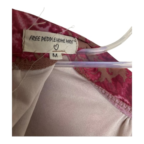 Free People Homemade Imani Floral Bell Sleeve Open Back Romper Dress Pink Medium - Picture 6 of 9